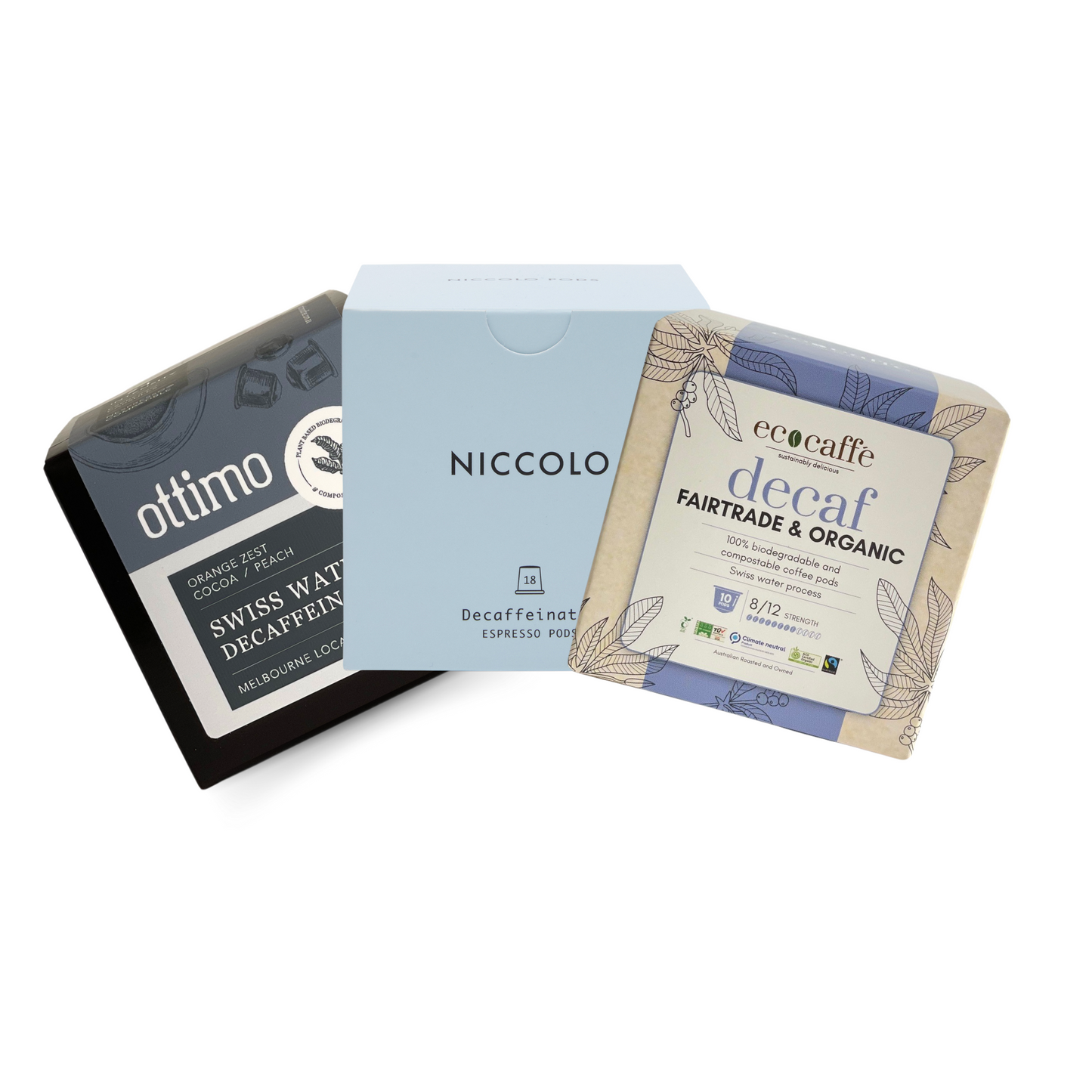 Ottimo Niccolo Ecocaffe Decaf Taster Pack - Nespresso Compatible Pods