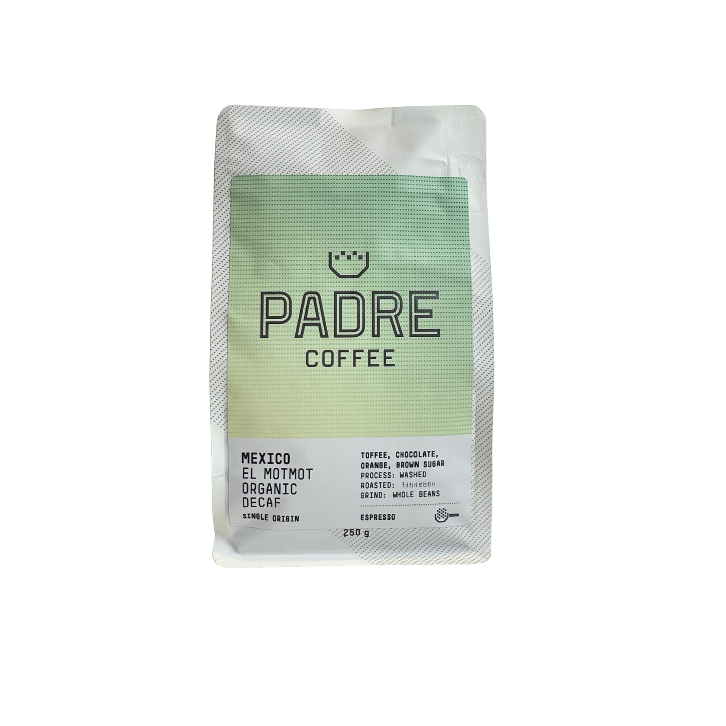 Padre Mexico El Motmot Organic Decaf 250gm