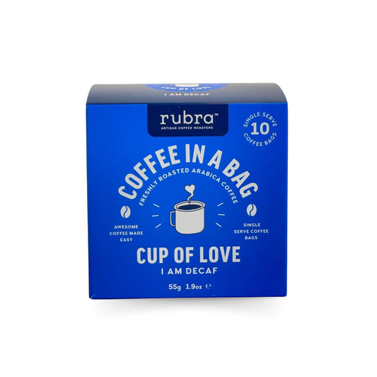 Rubra - Coffee in a Bag - Cup of Love / Decaf 10 pack